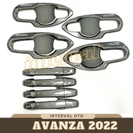 All New Avanza 2022 Carbon Car Door Handle Outer Handle Package