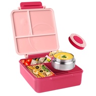 Insulated Thermo Leak-Proof Bento Box 4 Compartments for Kids Lunch Container for Hot&amp Cold Food 