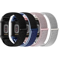 4 Pack Nylon Watch Bands Compatible with Fitbit Charge 6/Fitbit Charge 5, Adjustable Breathable Repl