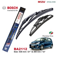 MIZU Perodua Viva (21" / 12")  Bosch Advantage Windshield Wiper Blades car accessories rain guard cl