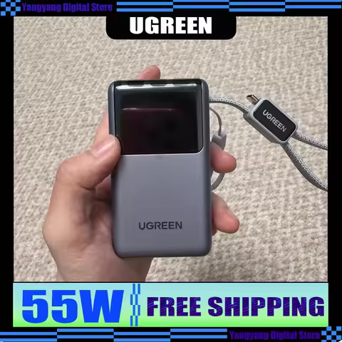 UGREEN 55W 10000mAh Power Bank 20000mAh Fast Charging Portable External Battery For iPhone16 Pro Lap