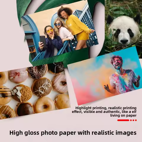 100 Sheets A3A4 High-Gloss Photo Paper 5-6 Inch Printer Paper Waterproof Durable Photo Printing Pape