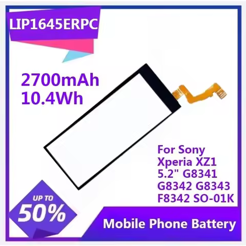 For Sony Xperia XZ1 5.2" G8341 G8342 G8343 XZ1 Dual F8342 SO-01K LIP1645ERPC Battery 2700mAh 10.4Wh 
