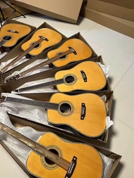 มาร์ติน D42ฝังหอยเป๋าฮื้อกีต้าร์โปร่งทั้งหมดโดยไม่มีกีตาร์มืออาชีพเคสแข็ง