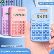 SUYO Mini Pocket Calculator, Silent 8-Digit Scientific Calculator, Cartoon Large LCD Display 8-Digit