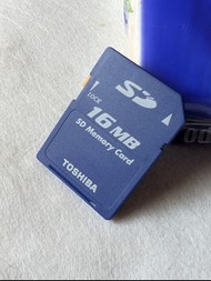 Y2K CCD 相機 救機百搭神物 Toshiba 16Mb SD card 記憶卡 日本製造 Sony Samsung Panasonic Minolta Nikon Canon 相機通用