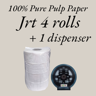 Hippo Jumbo Roll Tissue JRT 4 Rolls VP Combo Set (with dispenser)