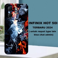 CC20 Flexible rubber softcase/ for infinix hot 50i 2024 Men's Motif/case infinix hot 50i latest Infi