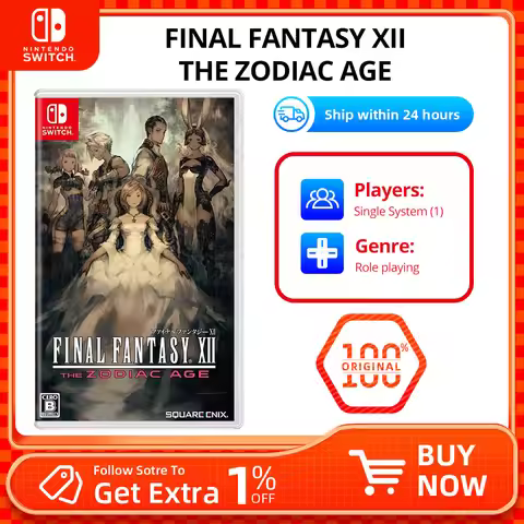 Nintendo Switch Game Deals - FINAL FANTASY XII THE ZODIAC AGE - Games Cartridge Physical Card Suppor