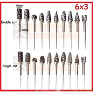 Mata Porting 3mm Mata Korek Porting Tool Mata Porting 6mm Tungsten Carbide Burr Milling Cutter Mata 