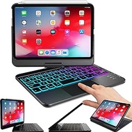 Snugg iPad Mini 6 Case with Keyboard (6th Gen), Wireless Backlit Touchpad Bluetooth iPad Mini Keyboard Case 360 Degree Rotatable iPad Mini 6 Keyboard Case - Black