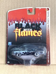 Johnny Lightning 40th Years Black with Flames 1965 Ford Mustang