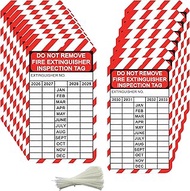 Monthly Fire Extinguisher Inspection Tags Record 2025-2028 4 Year Fire Extinguisher Inspection Tags 