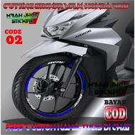 Honda rim sticker BEAT, Beat rim cutting sticker, Variation rim sticker