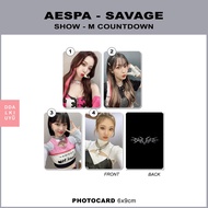 Aespa - photocard [SAVAGE] Ver. Show Show Show