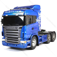 TAMIYA 56327 1/14 R/C Tractor Truck Scania R620 6X4 Highline (Blue Edition) ชุดประกอบรถบังคับหัวลากท
