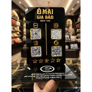 High-end desktop QR + NFC board | Open Google Maps review & pay for Shops, Cafes, Spas