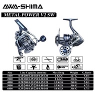 AWASHIMA METAL POWER V2 SW SPINNING FISHING REEL