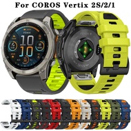 Silicone Watch Strap For COROS Vertix 2S 2 1 Garmin Fenix 8 Epix Pro Gen 2 7 7X 6 6X 5X Descent G1 M