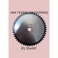 Sprocket RS 35 x 49 T Gear Chain Single Gear Z 49T RS35 -1 35Z49 35X49T 35-1 type B Sprocket spr 35-