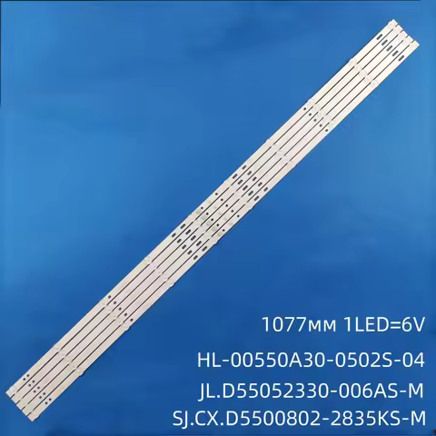 5pcs LED Backlight strip 10 Lamp for MS-L3184 V2 JL.D55052330-006AS-M_V01 55Z1 TD SYSTEM K55DLX9US S