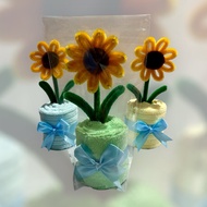 Useful with Fuzzy Wire Flower and Towel