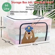 MULTIFUNCTIONAL STORAGE BOX 66L WALRUS NAVY