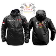 YRKI Rx king Community Jacket Unisex Parachute Jacket for Men Premium MaterialWanita Anti-Wind Drizz