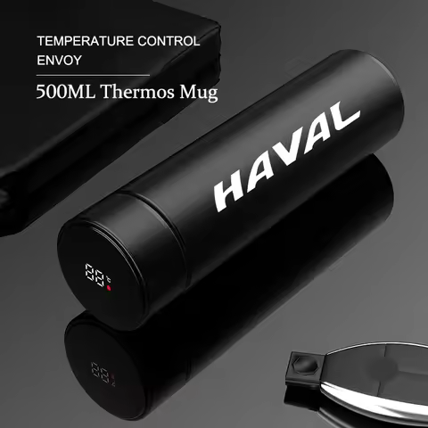 500ml Insulated Cup Temperature Monitoring Water Cup Car Kettle For Great Wall Haval H6 H5 H7 Dargo 