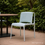 Dining Chair Milk Tea Shop Plastic Rest Chair Waiting Chair Hollow Coffee Shop New Office Adult Leis