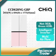 【FREE SHIPPING】CHiQ 628L 4 Doors Intelligent Inverter Multi Air Flow Refrigerator CCD628NG