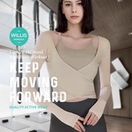 Gorgeous兩件套裝秋冬保護bra top cover ups性感氣質❣️胸墊運動健身瑜伽長袖內衣女Woman long sleeve yoga bra gym sports bra top