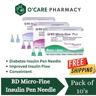 BD Micro Ultra Fine Universal Fit Insulin Pen Needle 4mm/5mm/8mm (31G,32G)10's Precise Insulin Flow 