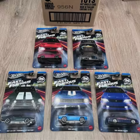 Hot Wheels Fast & Furious Series 1:64 Diecast Cars Subaru Chevy Fleetline Mustang Camaro Nissan Maxi