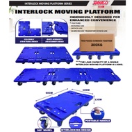 Rayaco 50/150kg Interlock Moving Platform Interlock Platform Trolley | Interlocking Plastic Dollies 