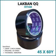 Selling QQ Black Duct Tape 2 Inch 45mm - Multipurpose Adhesive, Strong Adhesive, Not Easy to Remove 