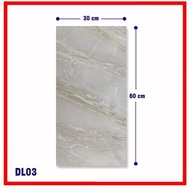 Marble pvc marmer / marmer pvc / marmer foam sudah ada perekat / wallpaper foam marmer