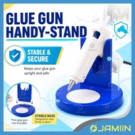 Glue Gun Handy Stand Pemegang Glue Gun Holder With Heat-Resistant Silicone Pad Portable Removable St