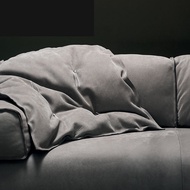 Baxter Italian Minimalist Technology Matte Cloth Sofa Single Double Inline Simple Down Latex Small A
