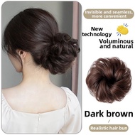 Real Hair Bun Natural Chignon Fake Hair