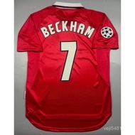 Retro Jersey 1999-2000 Manchester United Home Soccer Jersey Football Shirt Sports Football Uniform