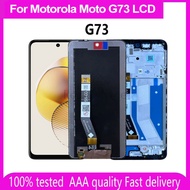 6.5"Tested Lcd For Motorola Moto G73 LCD Touch Screen Sensor Digiziter Assembly Replace For Moto G73