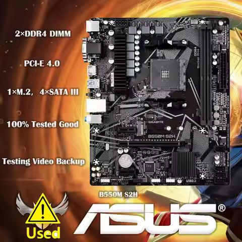 GA B550M S2H Micro-ATX AMD B550 DDR4 4266(OC)MHz M.2 New 128G PCI-E 4.0 Double Channel Socket AM4 Mo