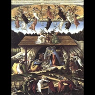 Sandro Botticelli Kelahiran Mistik Galeri Kebangsaan London Seni halus Giclee Canvas Print HD Hiasan