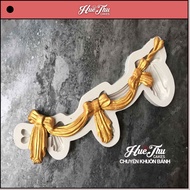 Bow-edged silicone mold for 3D and 4D jelly cakes