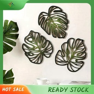 [luxiang.] Plant Wall Decor, 3Pcs Wooden Natural Leaves Palm Leaves Wood Wall Decor, Tropical Jungle