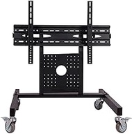 TV Mount,Sturdy Wall-Mounted Monitor Stand 32-65 inch TV Floor Black Rack, Wrought Iron Vertical Pulley Display Bracket