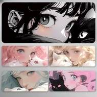 Beautiful Girl - Mouse Pad, Computer Keyboard with Beautiful Girl E-Sport Print