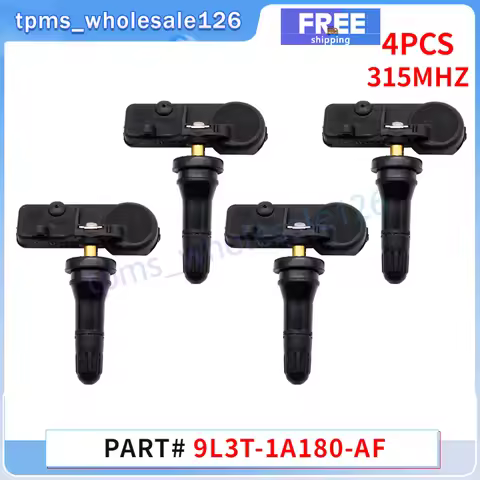 315MHZ TPMS 9L3T-1A180-AF Car Tire Pressure Sensor 4PCS For Ford C-Max Edge Expedition F-150 Explore
