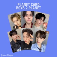 [UNOFFICIAL] 1 SET PHOTOCARD PLANET CARD STATION BOYS 2 PLANET TRAINEE SANGWON LEO ANXIN JIAAO WOOOJ